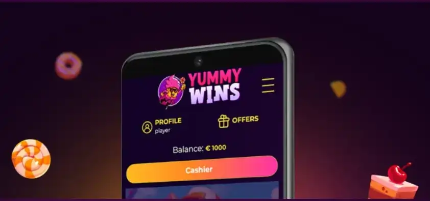 YummyWins Casino App Screenshot